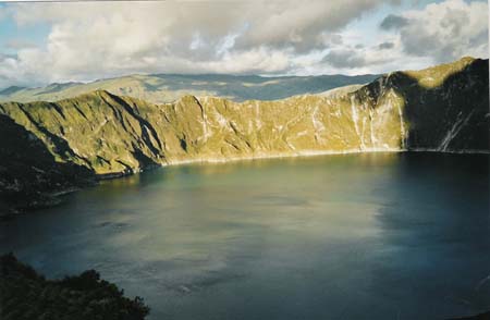 Coucher de soleil sur Quilotoa
