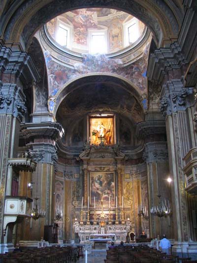 Int�rieur d'une �glise de Naples