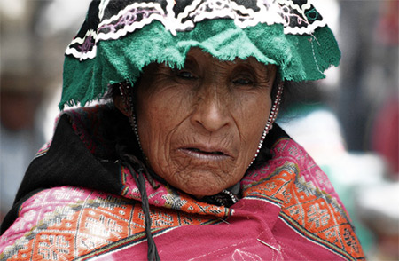 Femme sur un march�