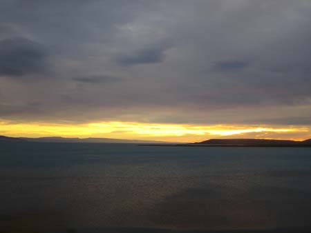 Lever de soleil � El calafate