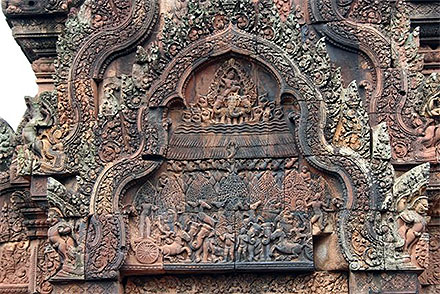 D�tail du temple des femmes