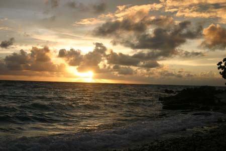 Coucher de soleil sur Rangiroa
