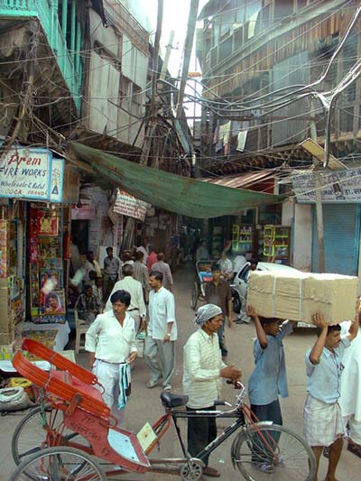 Cables �lectriques dans le vieux Delhi