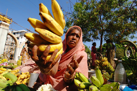 March� en Inde du Sud, � Madras (Chennai)