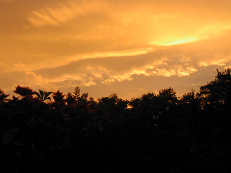 Soleil levant en Martinique