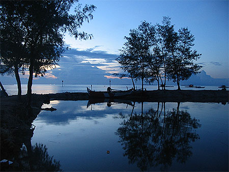 Soir�e paisible � Karimunjawa