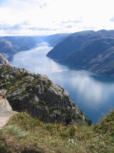 Vue en hauteur du Lysefjord