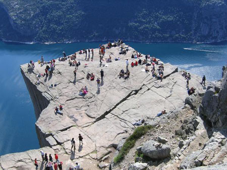 Vue en hauteur du Prekeistolen