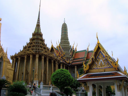 Vue d'ensemble du Wat Phra Kaeo