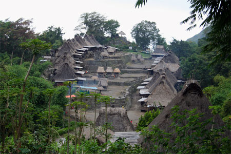 Maisons traditionnelles Ngada au village de Bena