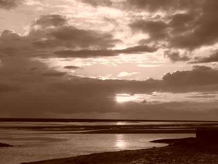 Sunset by the Mont Saint Michel