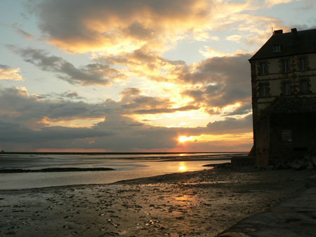 Color� couch� de soleil au Mont Saint Michel