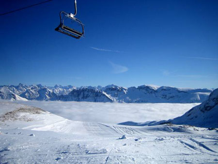 Mer de nuage et t�l�si�ge