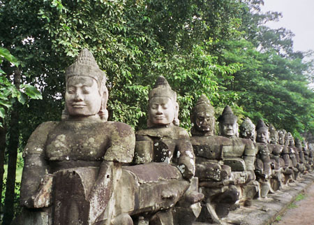 Entr�e des temple d'Angkor