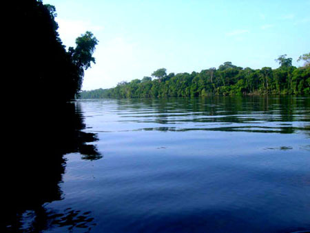 Vue depuis le village de Tortuguero