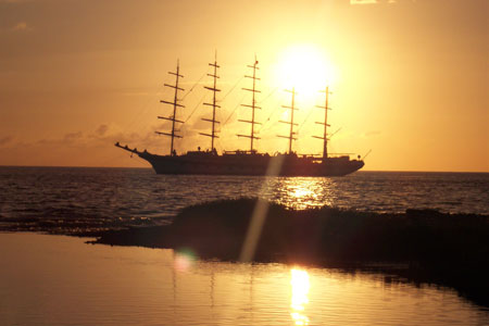 5 m�ts au coucher du soleil