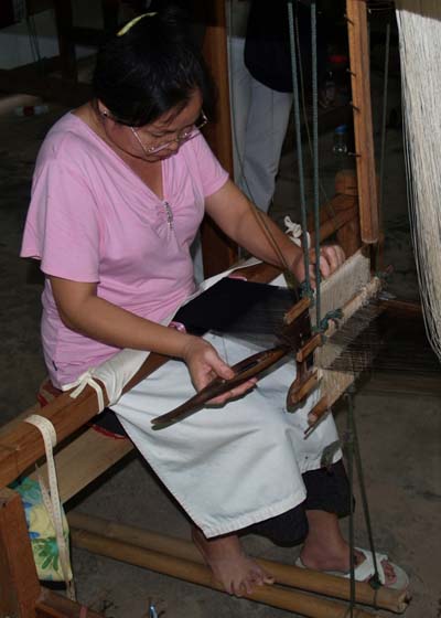 Tissage de la soie