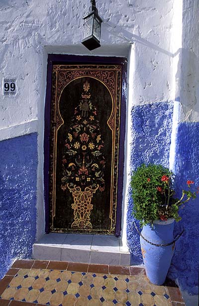 Porte peinte