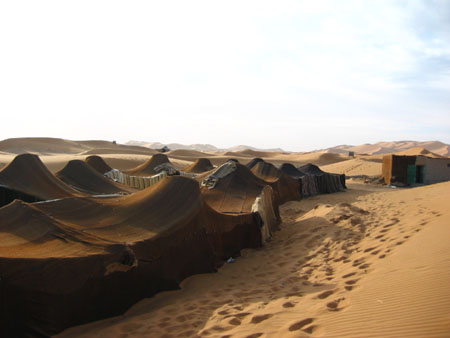 Campement dans le d�sert