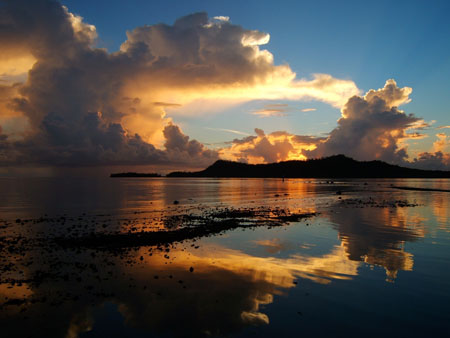 Le grand motu de Bora Bora