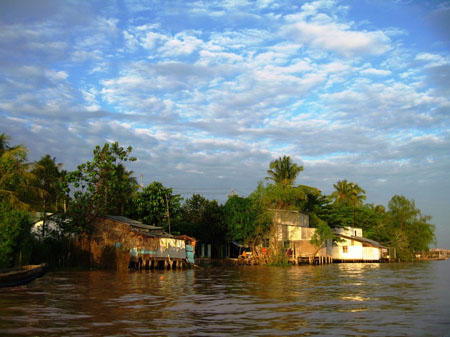 Delta du Mekong petit matin � Can Tho