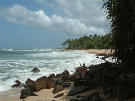 P�cheur de la baie de Weligama