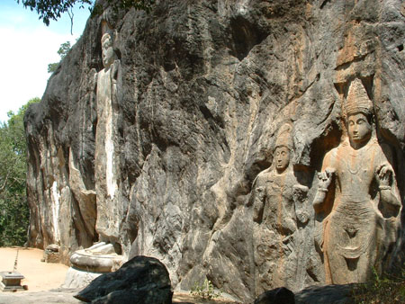 Falaises et bouddha