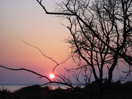Coucher de soleil plage
