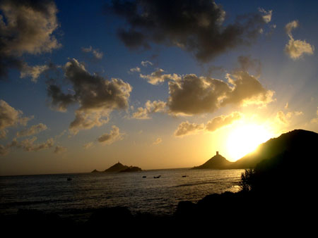 Coucher de soleil sur les Sanguinaires