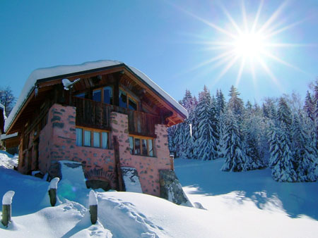 Chalet dans les Alpes