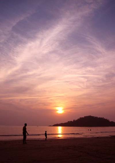 Coucher de soleil � Palolem Beach