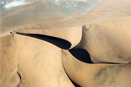 Au-dessus du d�sert du Namib