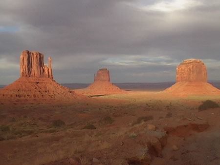 Coucher de soleil au pays Navajos