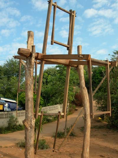 Balan�oire 4 places ing�nieuse en bois