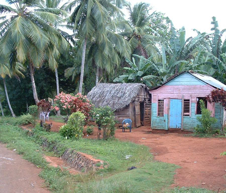 Maisonnettes en direction de Playa Rincon