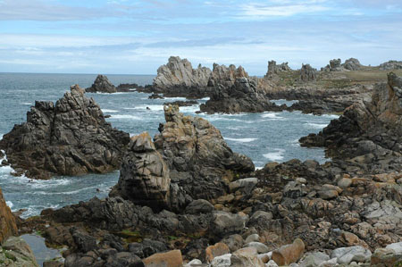 Ouessant, c�te nord de l'�le