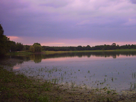 Coucher de soleil sur la Brenne