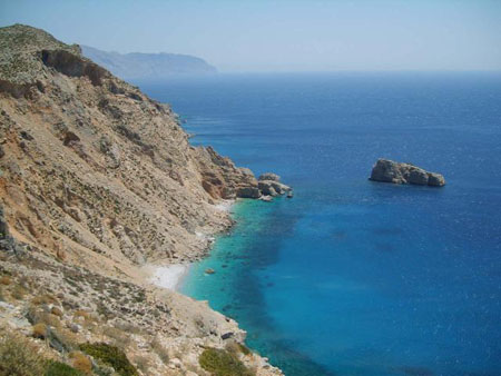 Les eaux bleues d'Amorgos