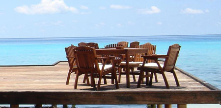 Une terrasse sympathique !!