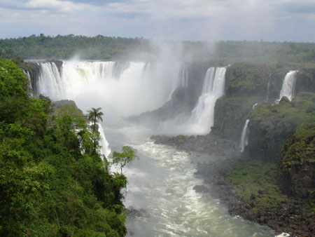 Les chutes depuis le Br�sil