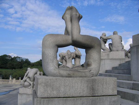 Statues en vrac au Vigeland Park