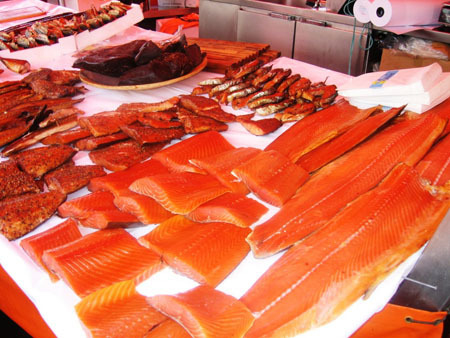 Le march� de poissons � Bergen