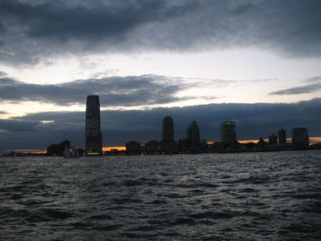 Coucher de soleil sur NY