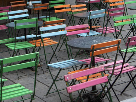 Couleurs dans la brume urbaine