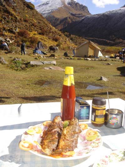 Poisson frais m�me dans les Himalayas