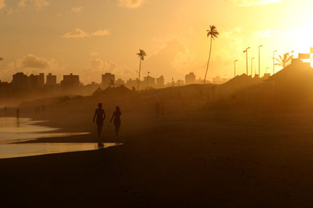 Coucher de soleil � Salvador de Bahia