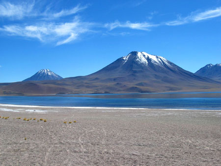La laguna Miniques sur l'Altiplano