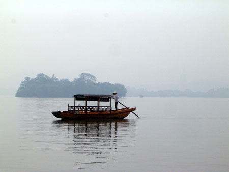 Hangzhou - Le lac de l'Ouest 
