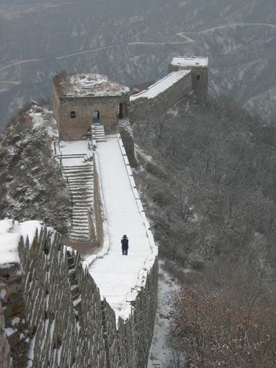 La grande muraille sous la neige