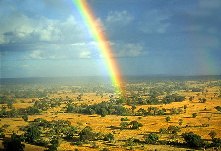 Arc en ciel sur l'Okavango